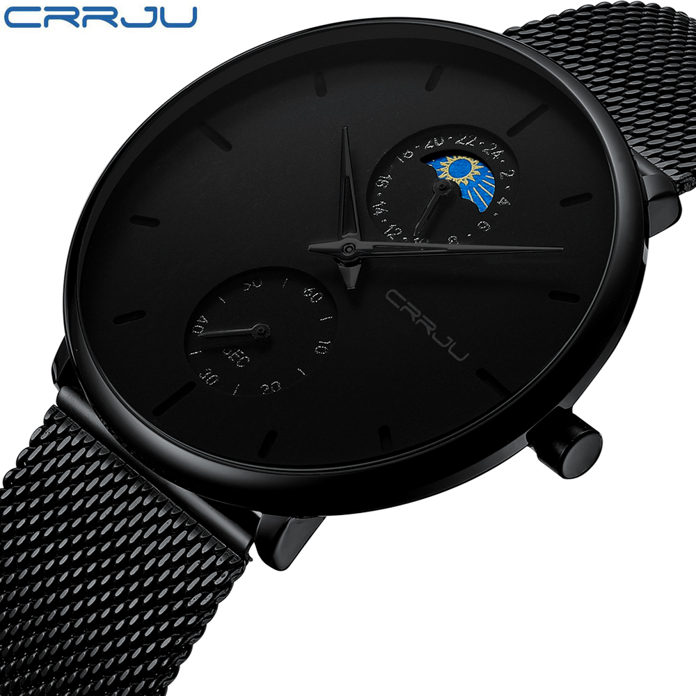 Luxury Watch Maker - CRRJU Topmerk Luxe Herenhorloge Waterdicht Lichtgevend