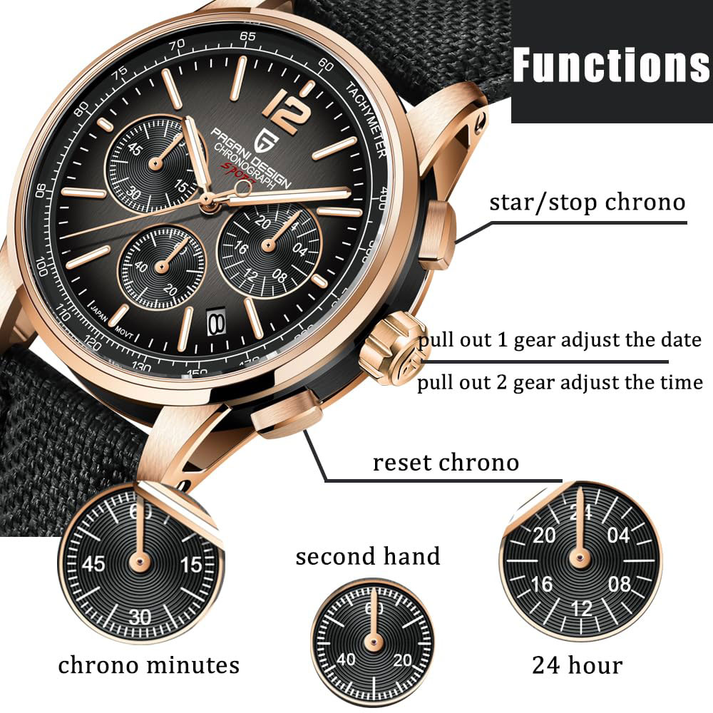 Luxury Watch Maker - PAGANI ONTWERP Nieuwe Heren Horloge 41mm