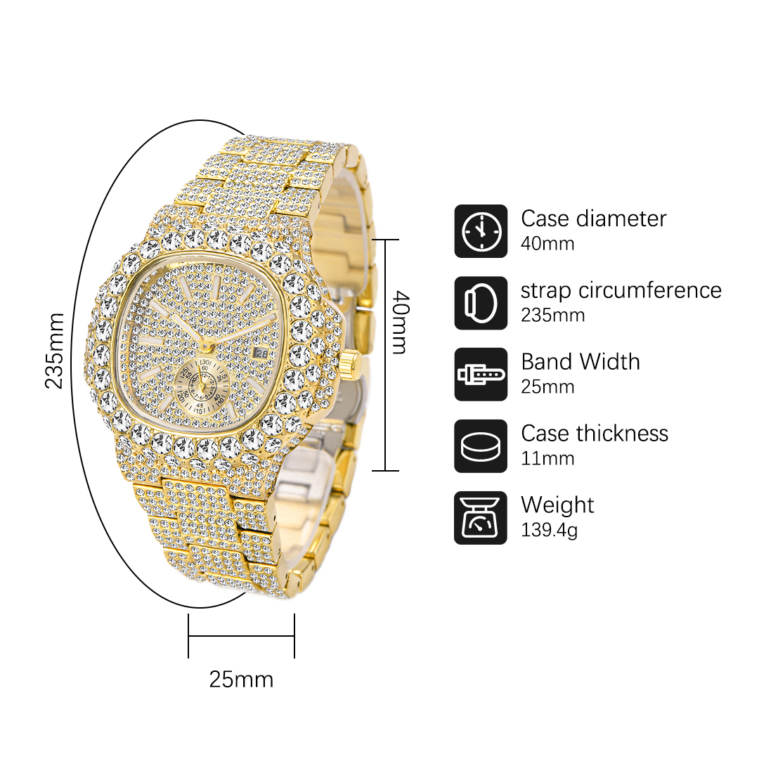 Hip Hop Merk Missfox Mode Iced - Luxury Watch Iceberg recensie en prijs